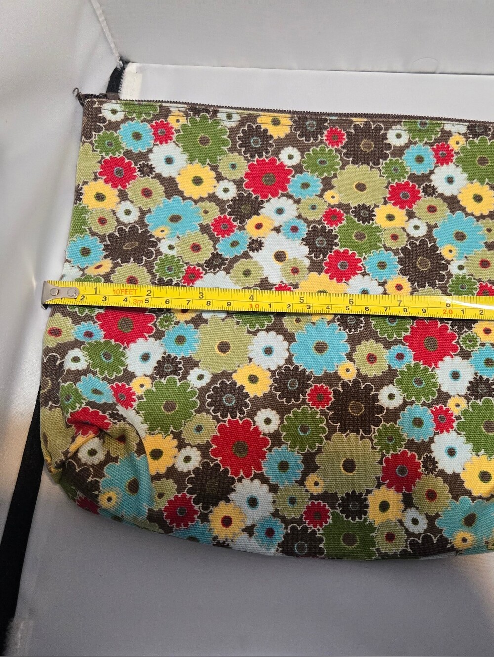Thirty-One Gifts zipper pouch featuring a "Windsor Bouquet" floral pattern. - Picture 7 of 7